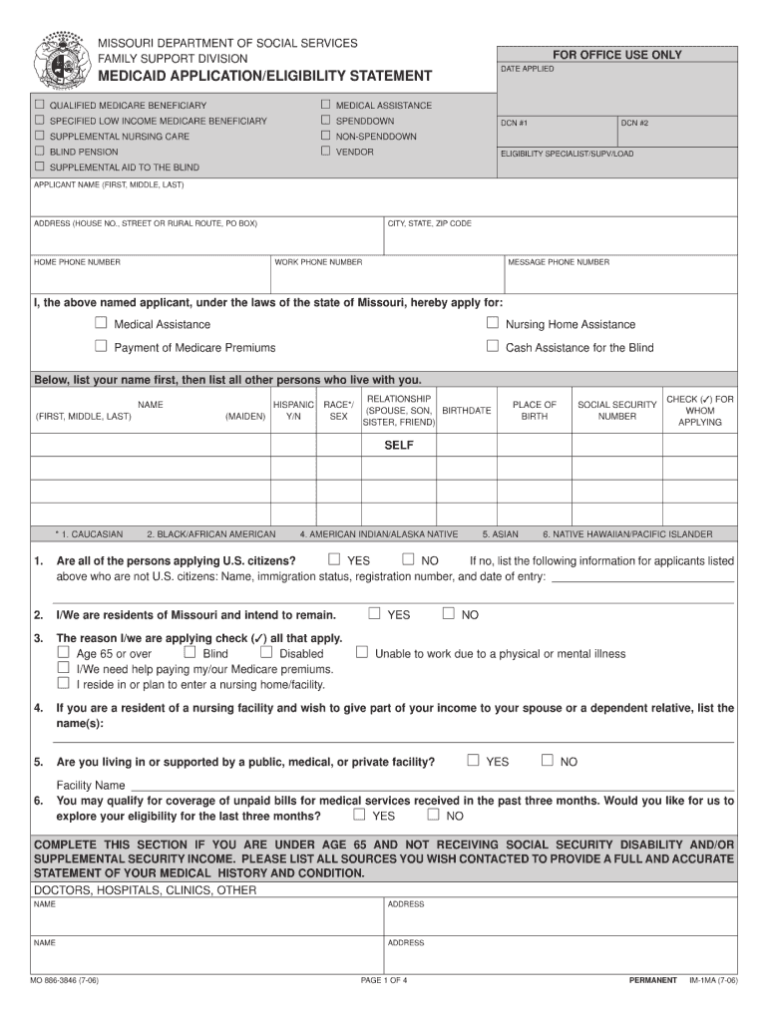 Medicaid Application Fill Out And Sign Printable Pdf Template Signnow