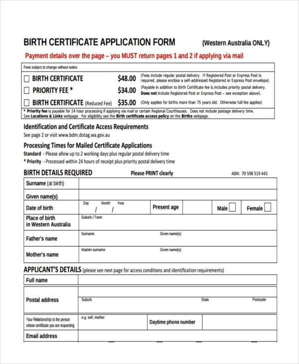 Alberta Birth Certificate Application For Newborns