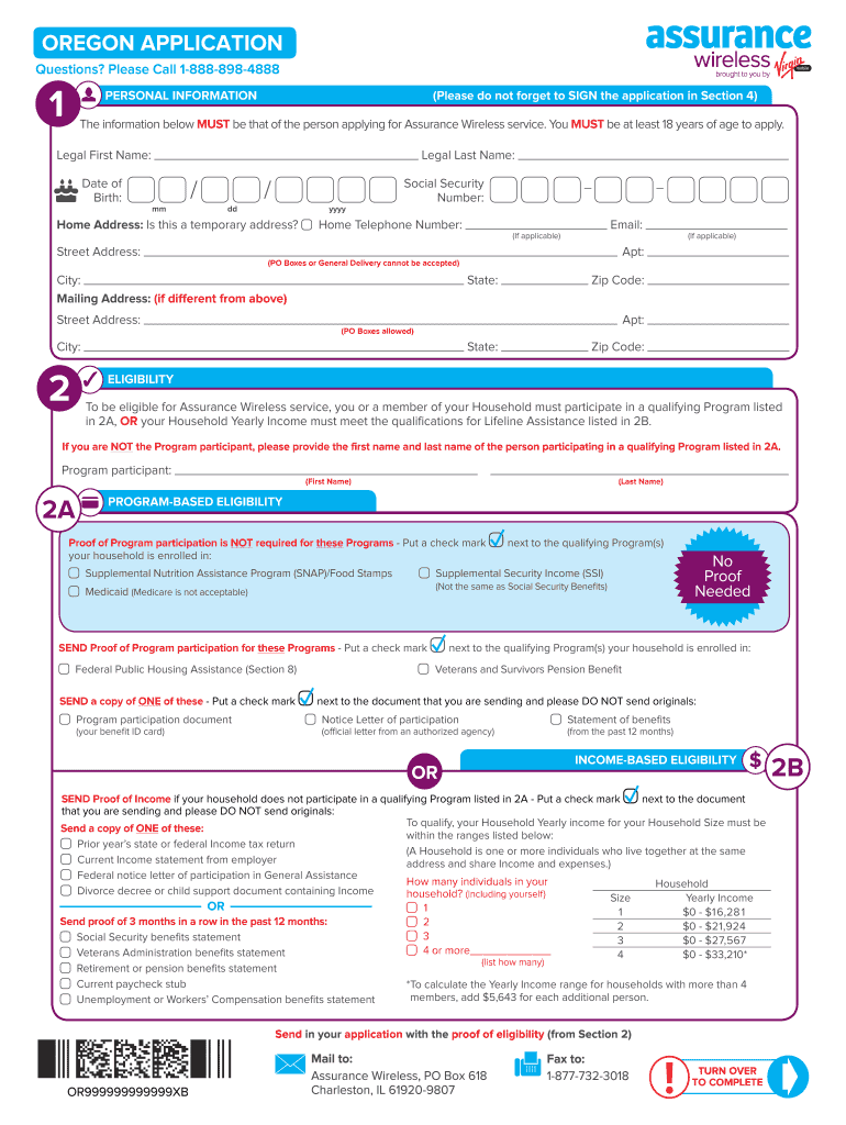 Assurance Wireless Free Phone Printable Application Printable Application