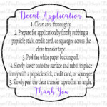 Best Decal Application Instructions Printable Derrick Website