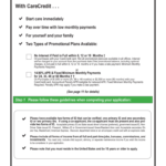 Care Credit Application Pdf 2019 Fill And Sign Printable Template