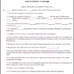 Divorce Forms Free Word Templates