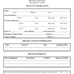 Driver Application Form Fill Out And Sign Printable PDF Template