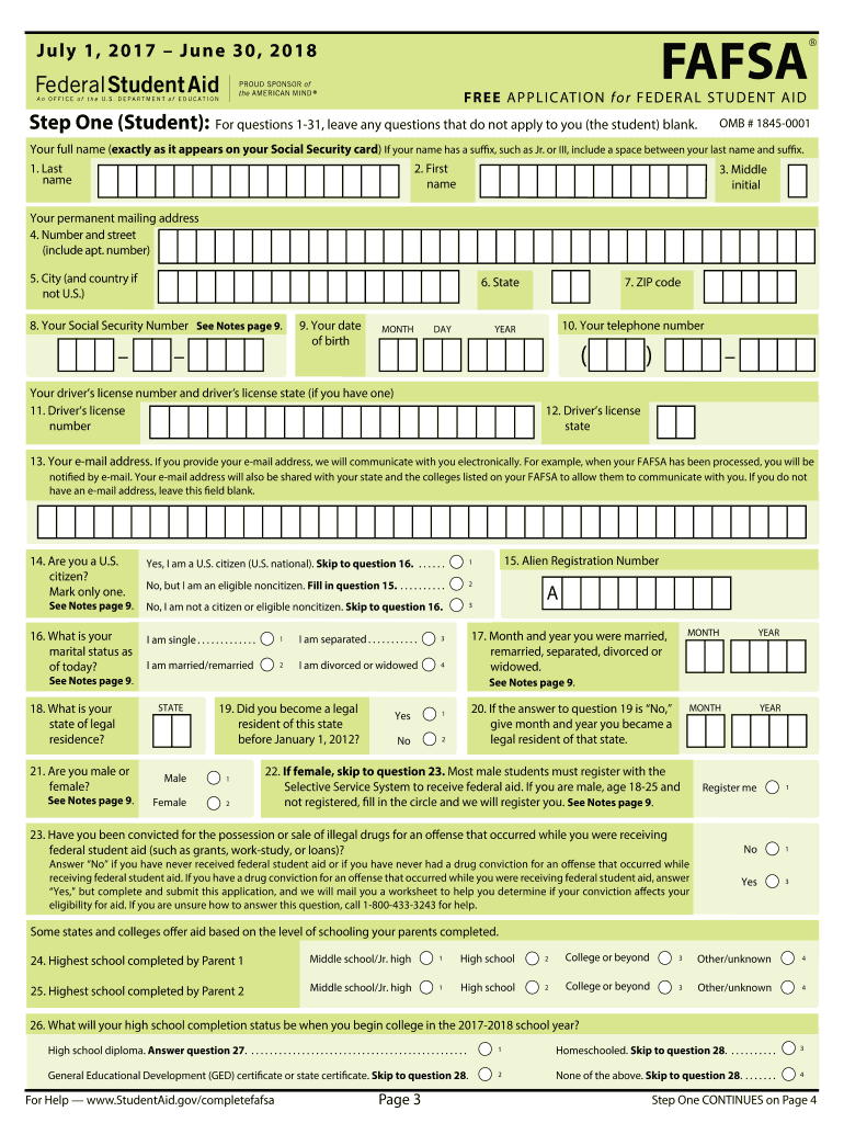 Fafsa Fill Out And Sign Printable PDF Template SignNow