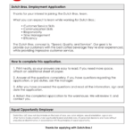 Fillable Dutch Bors Job Application Printable Pdf Download