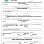 Fillable Site Work Permit Application Form City Of Bowling Green