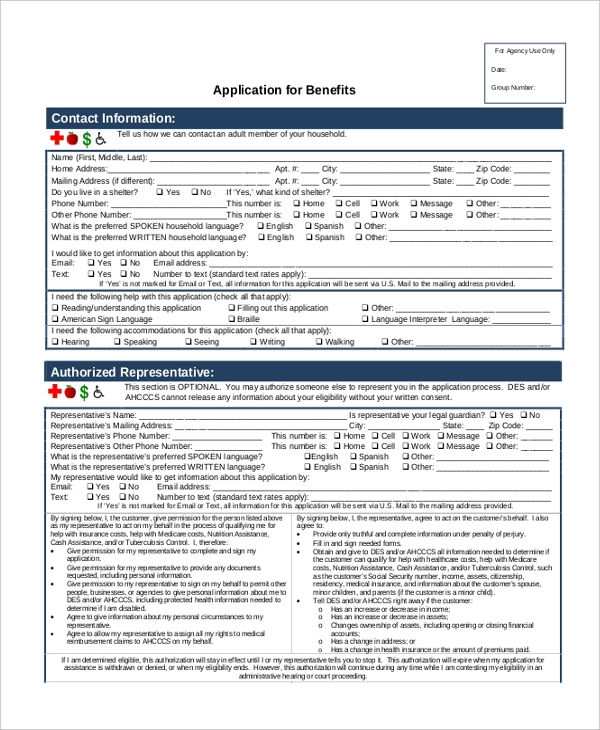 FREE 9 Sample Social Security Application Forms In PDF