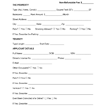 Free California Rental Application Form Word PDF EForms