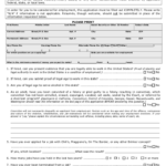 Free Printable Chili s Job Application Form