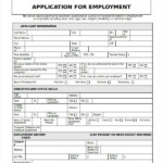 Generic Job Application 8 Free Word PDF Documents Downlaod Free