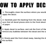 How To Apply Vinyl Decal Printable Instructions Decal Application
