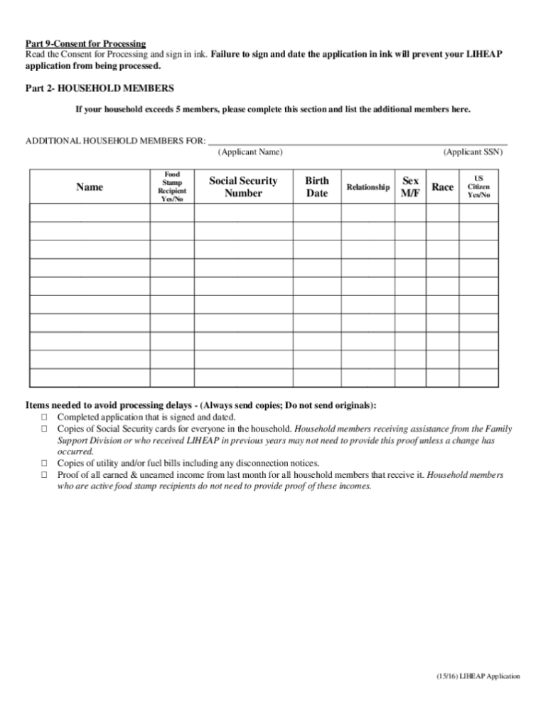 Liheap Application Missouri PDF Form Fill Out And Sign Printable PDF