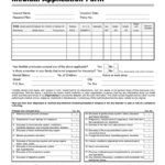 Medical Application Form In Word And Pdf Formats