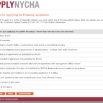 NYCHA Application Question 2015 Apartment Rent New York City