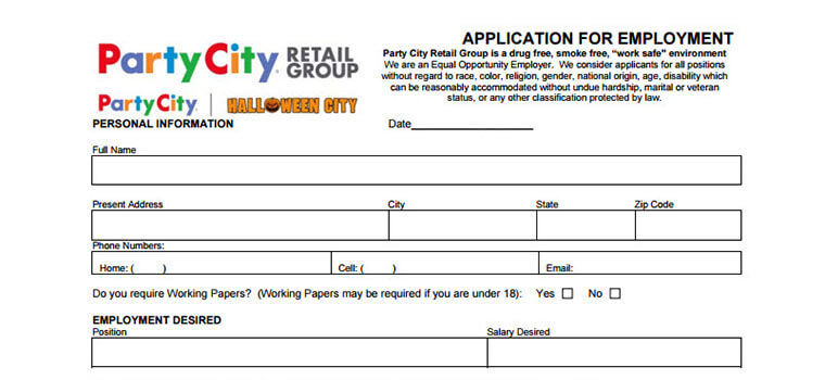 Party City Application 2022 Careers Job Requirements Interview Tips