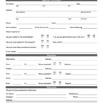 Playful Free Printable Job Application Form Russell Website