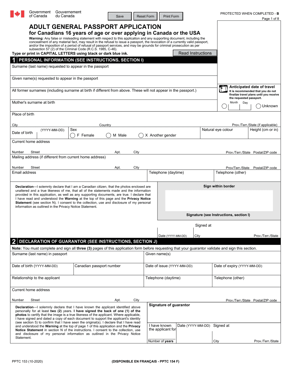 Pptc 028 Form Canada Fill Online Printable Fillable Blank 