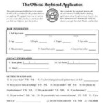 Sample Boyfriend Application Forms 7 Free Documents In Word PDF