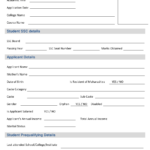 Scholarship Application Form Download Printable PDF Templateroller