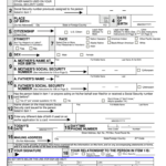 Social Security Replacement Card Form Fill Online Printable