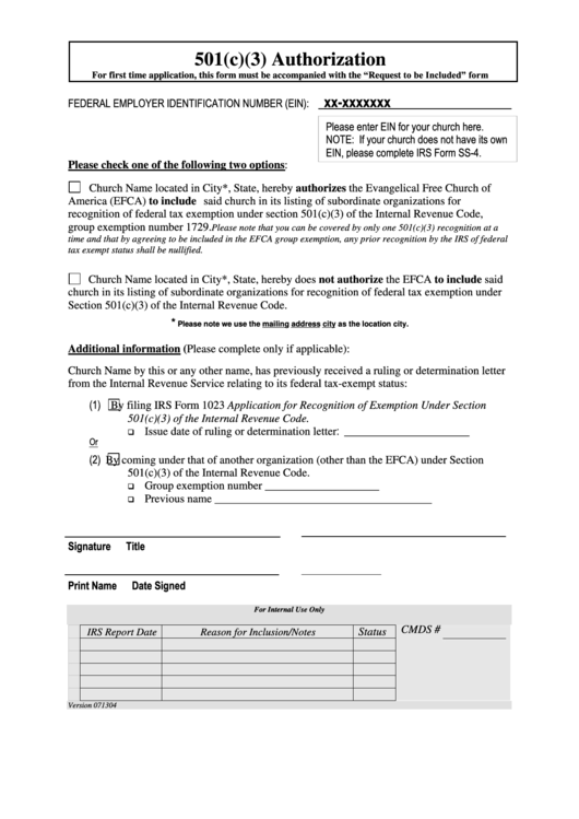 Top 501c3 Form Templates Free To Download In PDF Format